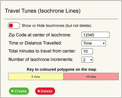 isochrone tools