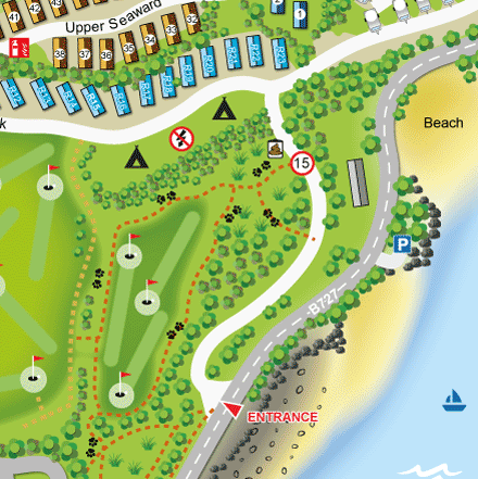 rv and caravan park maps